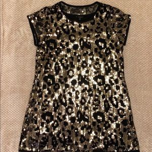 Black and Gold Sequin dress